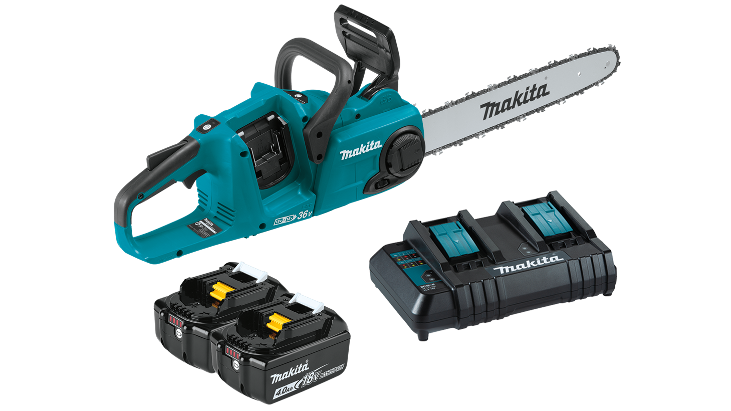 Makita XCU04CM 36V (18V X2) LXT® Brushless 16 Chain Saw Kit (4.0Ah) BO.1012