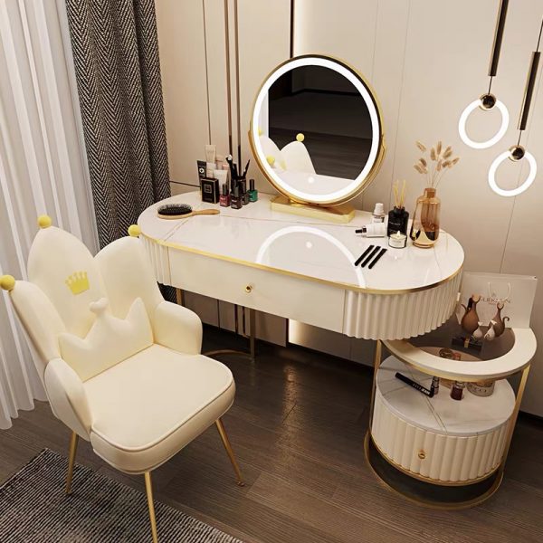 ZXCVBNM cosmetic dressing table with mirror, household furniture bedroom dressing table stool set dressing table set